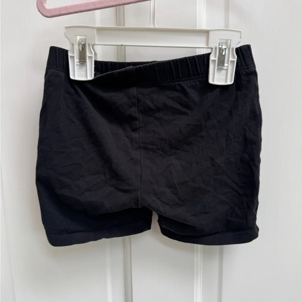 GAP Size Small 4T Girls Black Bike Gymnastics Casual Shorts
